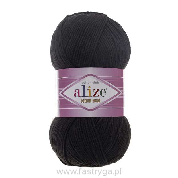 Włóczka Alize Cotton Gold  60 czarny