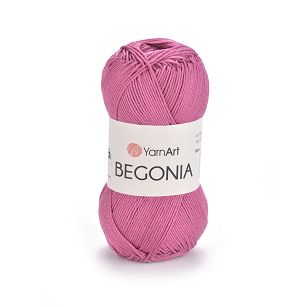 Włóczka 100% bawełny Begonia kolor 075 róż-wrzos
