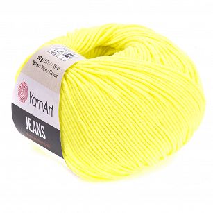 Włóczka Jeans 58 żółty neon
