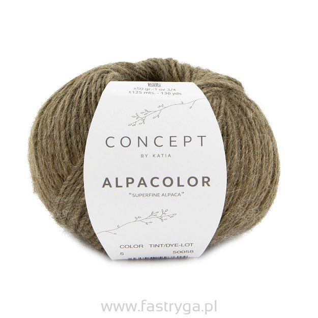 Włóczka Alpacolor kolor 005 beż lniany