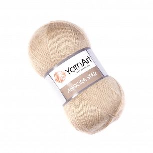 Angora Star 033 beż lniany jasny