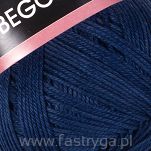 Włóczka 100% bawełny Begonia kolor 0066 granat - 2