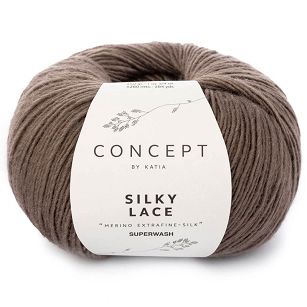 Włóczka Silky Lace kolor 150 lniany brąz