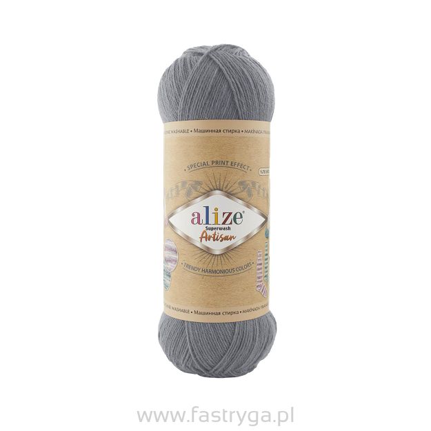 Włóczka Superwash Artisan 836 szary