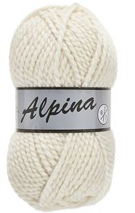 Włóczka Lammy Alpina 6 kolor ecru 016 wełna z akrylem