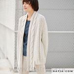 Merino Aran Natur zielony 304 - 14