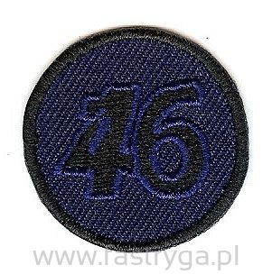 Naszywka na ubrania 46 granatowa