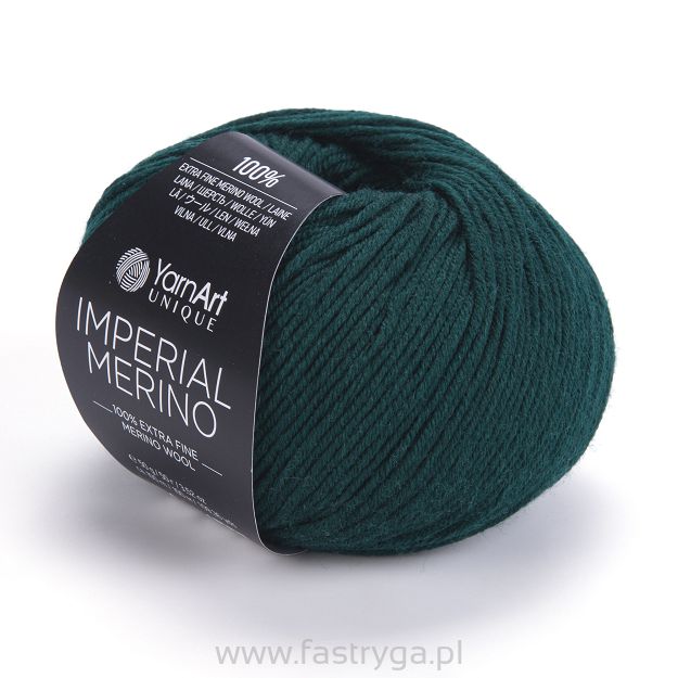 włóczka Imperial Merino kolor 3335 zieleń butelkowa