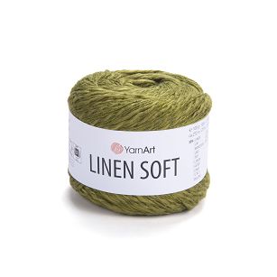 Włóczka Yarnart Linen Soft 7314 oliwka