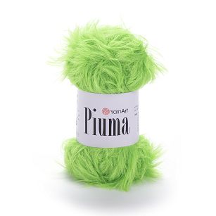 włóczka Piuma 4417 neon limonka