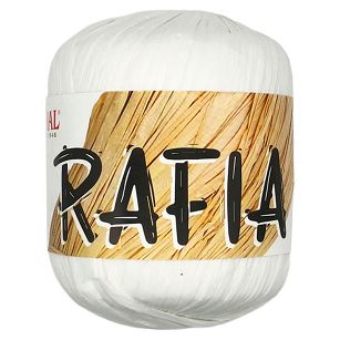 Włóczka Rafia biała 978
