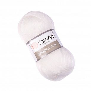 Angora Star  501 biały