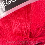 Włóczka 100% bawełny Begonia kolor 6328 czerwony - malina - 2