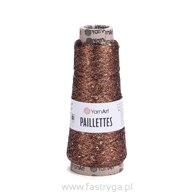 Włóczka z cekinami Paillettes 8005 miedziany